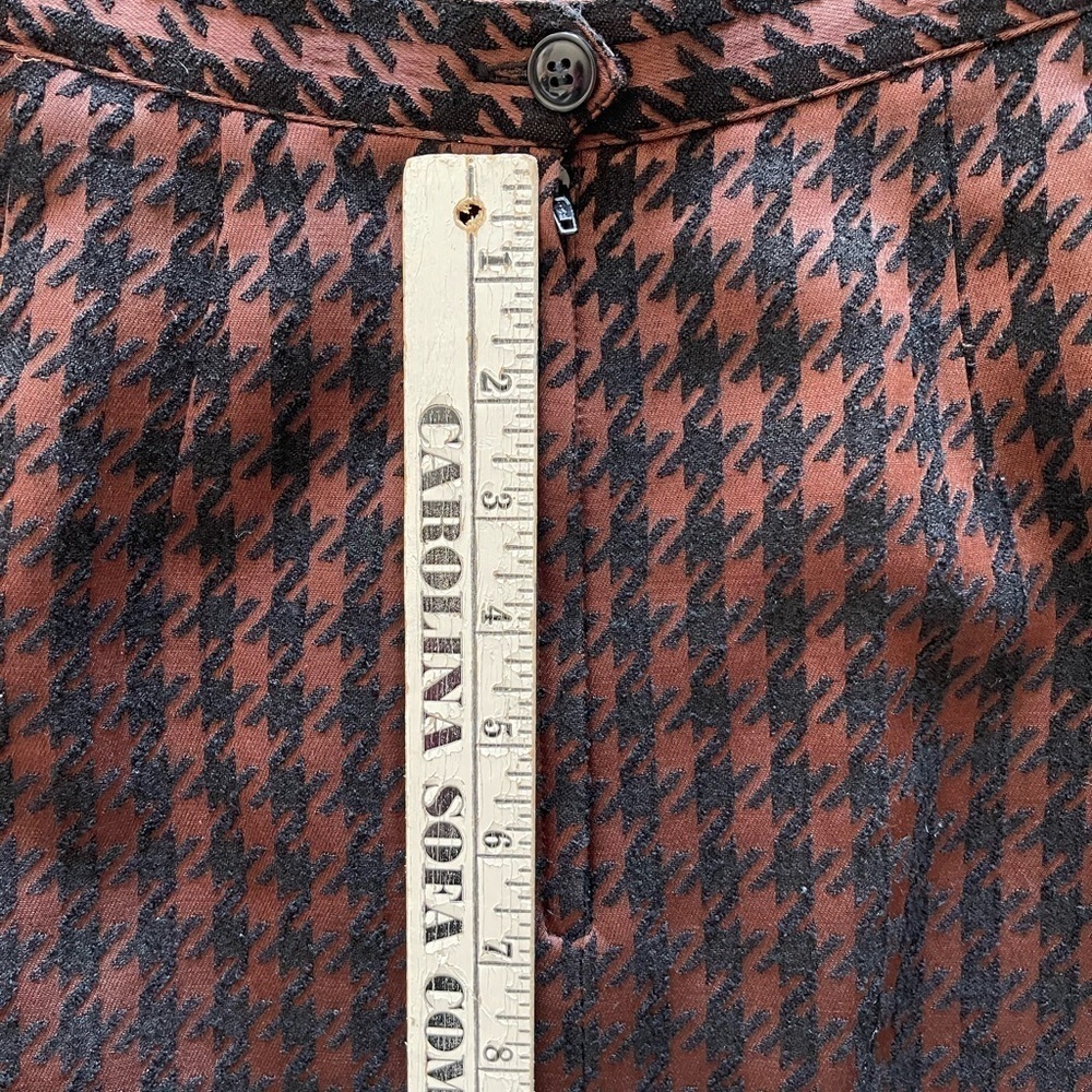 Albert Nipon Suit Vintage 2 Piece Skirt Set Wool Blend brown and black women’s 8 - Picture 13 of 16